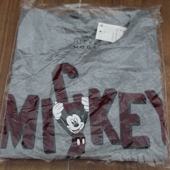 Tops - Disney Mickey Mouse Gray Graphic T-Shirt NWT
